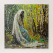 Maagd Maria in het bos impressionisme Legpuzzel (Verticaal)