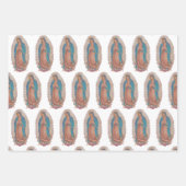 Maagd Maria, inpakpapier Flat Sheet Set van 3 (Voorkant 3)