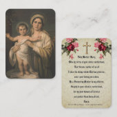 Maagd Maria Jesus Katholieke Moeder Kind Gepit Plaatskaartje (Voorkant / Achterkant)