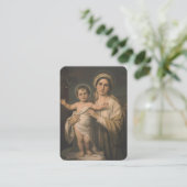 Maagd Maria Jesus Katholieke Moeder Kind Gepit Plaatskaartje (Staand voorkant)