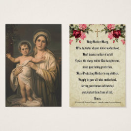 Maagd Maria Jesus Katholieke Moeder Kind Gepit Visitekaartje