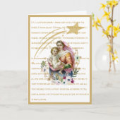 Maagd Maria Jezus Consecratie Gebed Religieus Kaart (Gele Bloem)