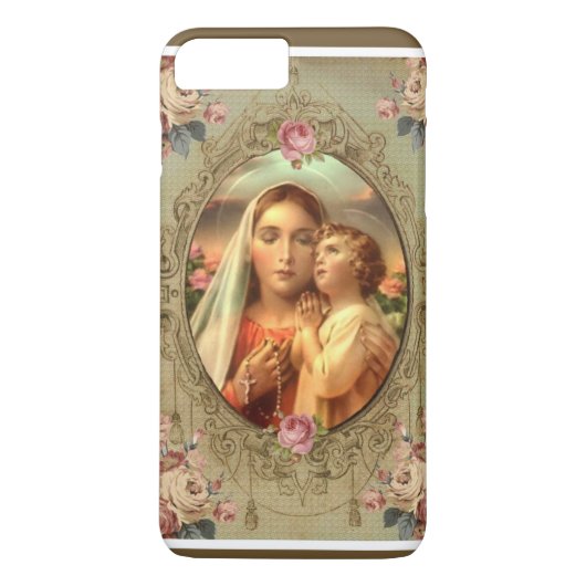 Maagd Maria Jezus Heilig Rooms-katholiek Case-Mate iPhone Case (Achterkant)