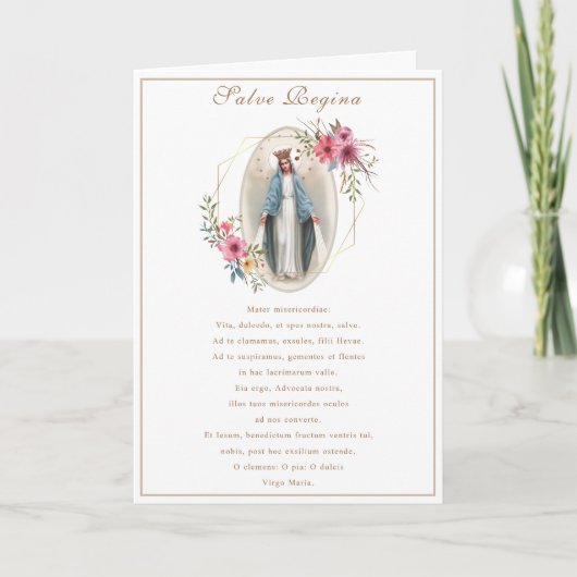 Maagd Maria Jezus Katholiek Gebed Religieus Kaart (Voorkant)