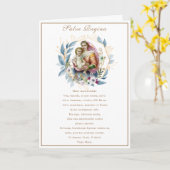 Maagd Maria Jezus Katholiek Gebed Religieus Kaart (Gele Bloem)