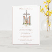 Maagd Maria Jezus Katholiek Gebed Religieus Kaart (Gele Bloem)