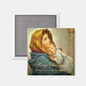 Maagd Maria Jezus Katholieke Kerk Kerst Magneet (Voorkant / Achterkant)