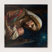 Maagd Maria & Jezus Kerstmis Geboorte Legpuzzel (Horizontaal)