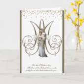 Maagd Maria Jezus Moederdag Kaart (Gele Bloem)