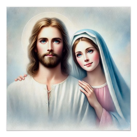 Maagd Maria Jezus Perfect Poster (Voorkant)