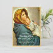 Maagd Maria & Jezus Religieus Kerstfeest Kaart (Staand voorkant)