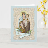Maagd Maria Jezus Religieus Monte Carmelo Kaart (Gele Bloem)