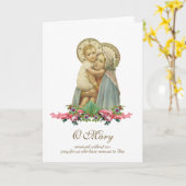 Maagd Maria Jezus Religieuze Moederdag Kaart (Gele Bloem)
