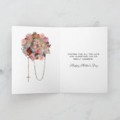 Maagd Maria Jezus Religieuze Moederdagkaart Kaart (Binnen)