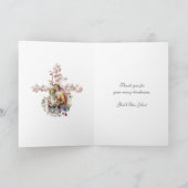 Maagd Maria Jezus Schriftgebed Religieus Kaart (Binnen)