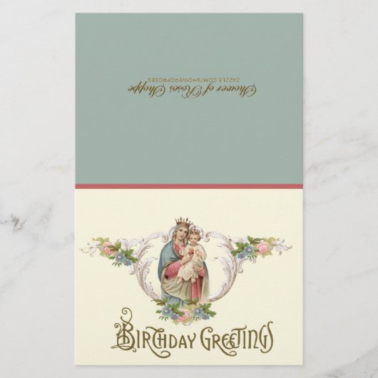 Maagd Maria Jezus  Spirituele Communie Verjaardag (Voorkant)