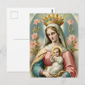  Maagd Maria Katholiek Briefkaart (Voorkant / Achterkant)