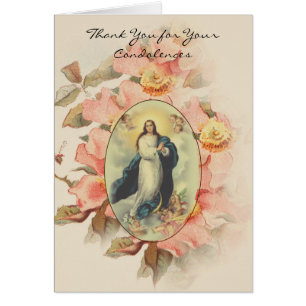 Maagd Maria katholiek condoleances bedankt