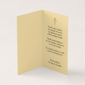 Maagd Maria katholiek condoleances bedankt Visitekaartje (Binnen)