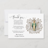 Maagd Maria Katholiek Dank u wel Condolence Bedankkaart (Voorkant)