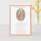  Maagd Maria Katholiek Gebed Religieus Kaart (Gele Bloem)