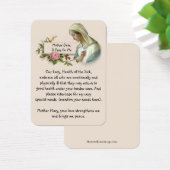 Maagd Maria katholiek gebed voor de gezondheid Visitekaartje (Bureau)