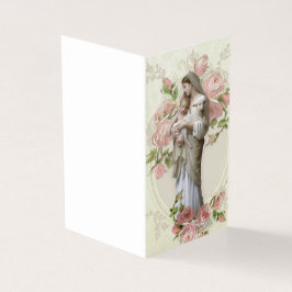 Maagd Maria Katholieke begrafenis Heilige Kaart Visitekaartje