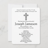 Maagd Maria-katholieke begrafenis Memorial Heilige (Achterkant)