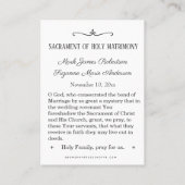 Maagd Maria katholieke bruiloft voor de Heilige Ka Visitekaartje (Achterkant)