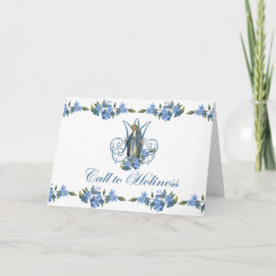  Maagd Maria Katholieke Floral Religieuze Kaart