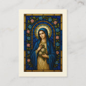 Maagd Maria Katholieke Funeral Prayer Kaart Visitekaartje (Voorkant)