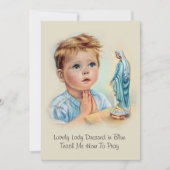 Maagd Maria katholieke gedicht met een verzegelde  Kaart (Voorkant)