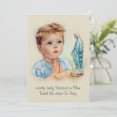 Maagd Maria katholieke gedicht met een verzegelde  Kaart (Staand voorkant)