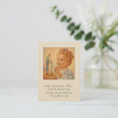 Maagd Maria katholieke  gedicht met verzegelde maa Visitekaartje (Staand voorkant)