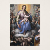 Maagd Maria Katholieke Heiligen Engelen Uitvaartge Visitekaartje (Voorkant)