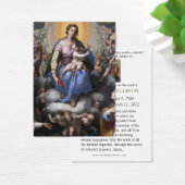 Maagd Maria Katholieke Heiligen Engelen Uitvaartge Visitekaartje (Bureau)