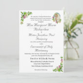 Maagd Maria Katholieke Huwelijksuitnodiging Kaart (Staand voorkant)