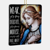 Maagd Maria Katholieke Kerst Ornament (Rechts)