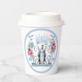 Maagd Maria Katholieke Moeder Mary Floral  Papieren Bekers (Achterkant)