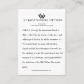 Maagd Maria Katholieke Ochtend Aanbieden Gebed Informatiekaartje (Achterkant)