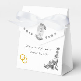 Maagd Maria katholieke zilveren bruiloft Bedankdoosjes