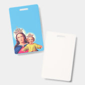 Maagd Maria koningin met Jezus Badge (Voor- en achterkant)