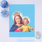 Maagd Maria koningin met Jezus Flyer (Enkel)