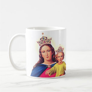 Maagd Maria koningin met Jezus Koffiemok