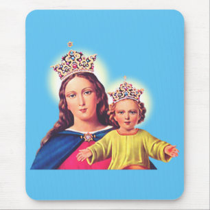 Maagd Maria koningin met Jezus Muismat