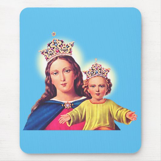 Maagd Maria koningin met Jezus Muismat (Voorkant)