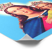 Maagd Maria koningin met Jezus Poster (Hoek)