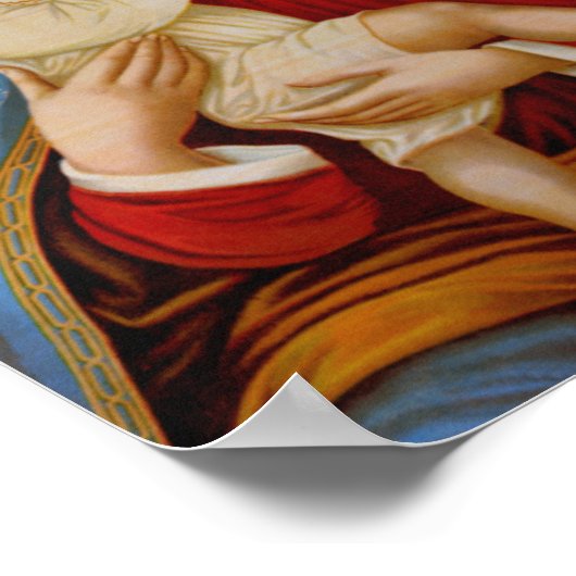 Maagd Maria Koningin van de Hemel Katholiek Poster (Hoek)