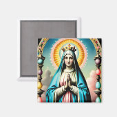  Maagd Maria Magnet (Voorkant / Achterkant)