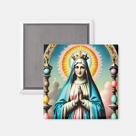  Maagd Maria Magnet (Voorkant / Achterkant)